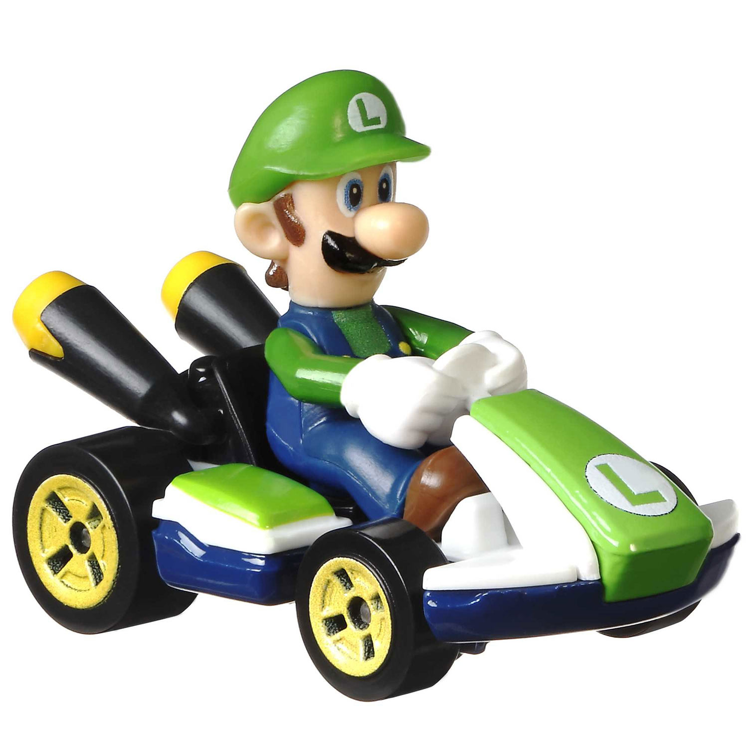Hot Wheels Mario Kart Carro + Figura Luigi Stadard Kart Mattel Gbg25/Glp37 ( Imagem 4 de 4 ) - Preview