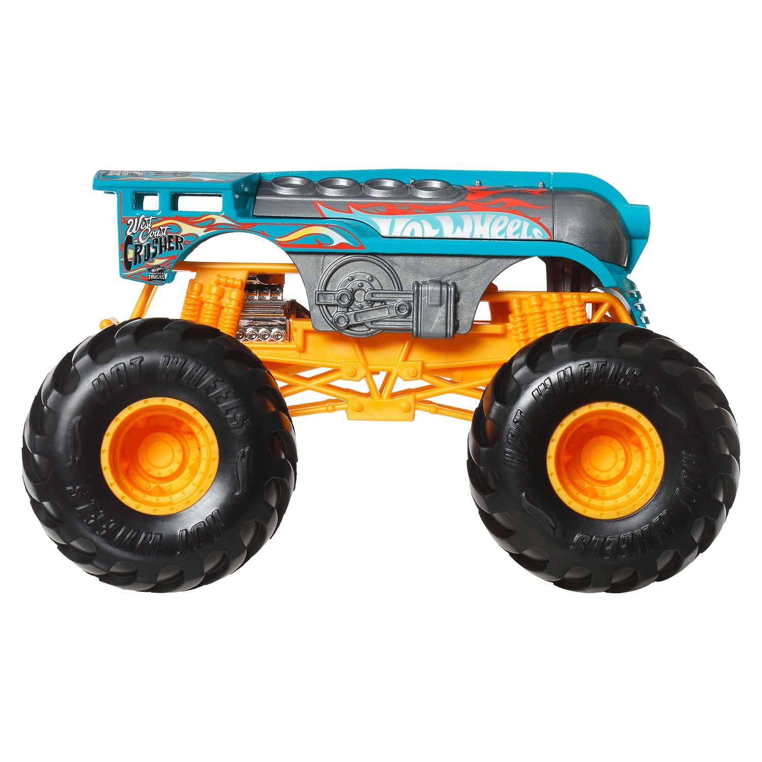Hot Wheels Monster Trucks Metalizado West Coast Crusher Mattel Fyj83/Jkp86 ( Imagem 3 de 4 ) - Preview