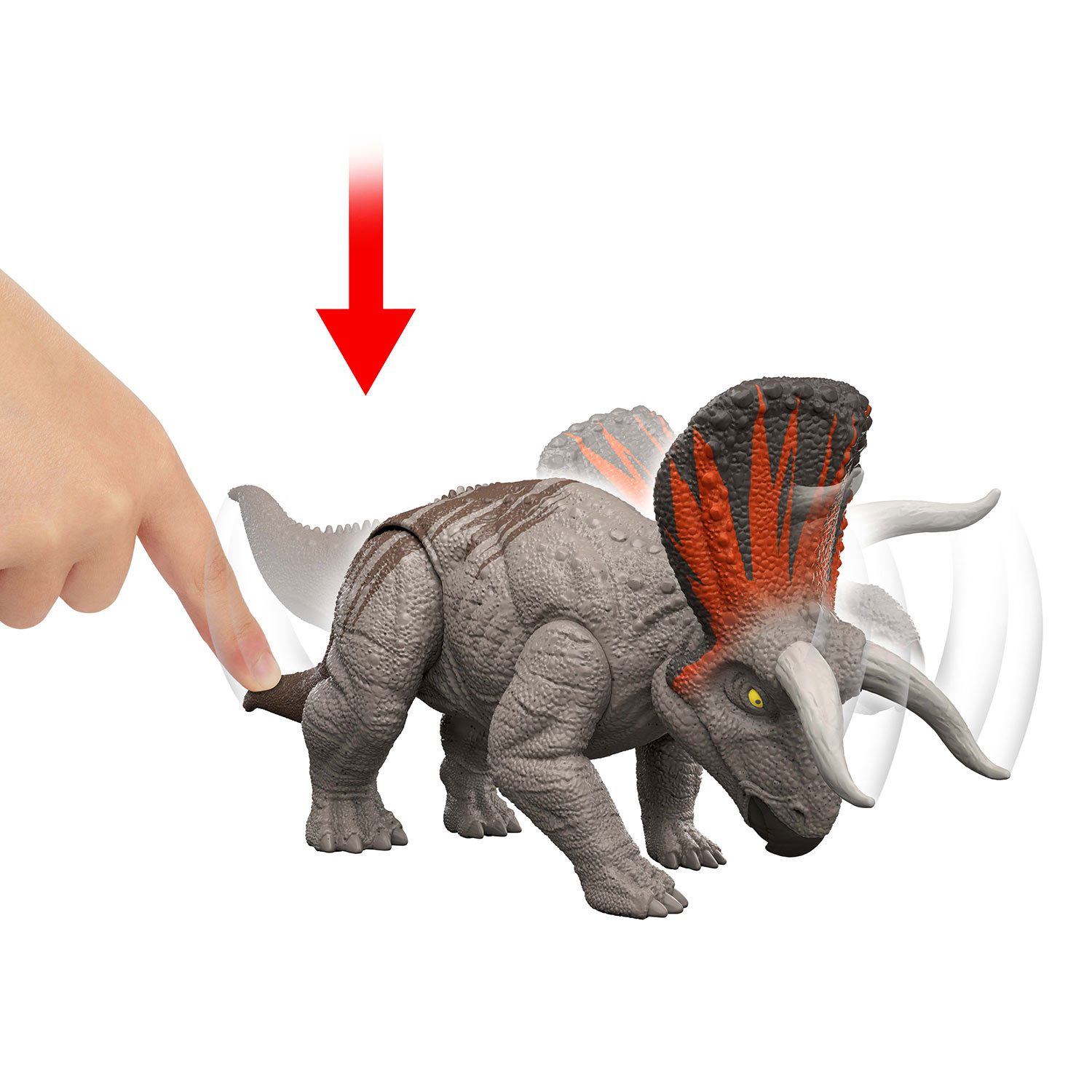 Jurassic World Ataque Feroz Zuniceratops 18Cm Mattel Jgb79/Jgb77 ( Imagem 4 de 4 ) - Preview