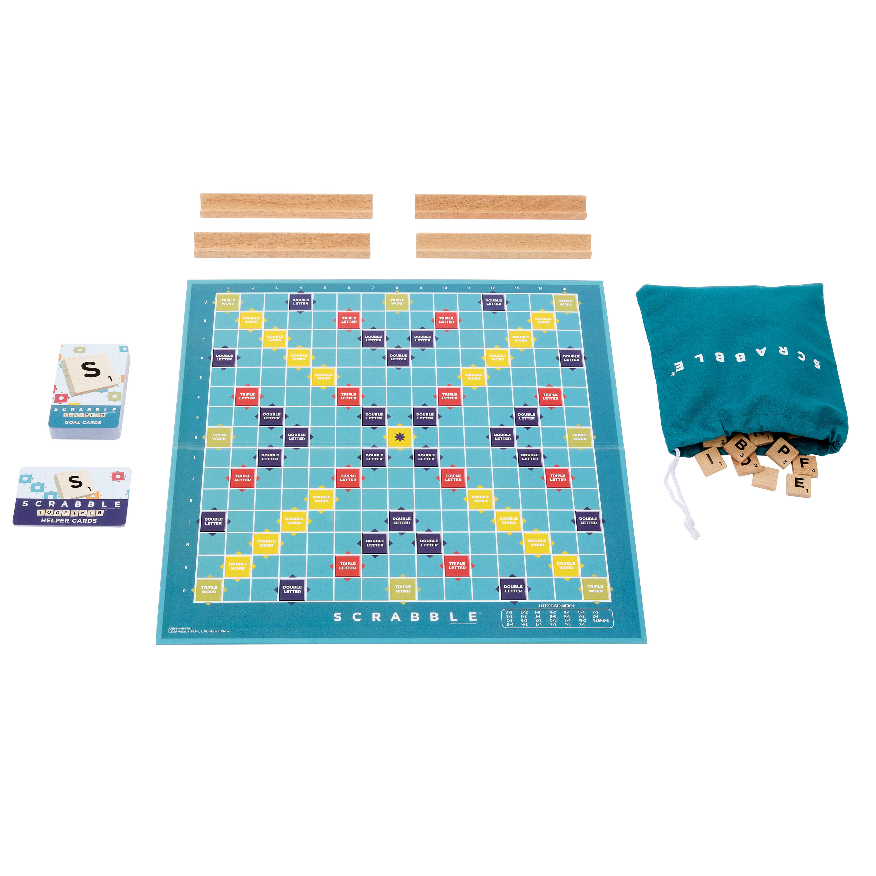 Scrabble De Madeira 2 Em 1 Mattel Games (Versao Portuguesa) Jlj59 ( Imagem 3 de 4 ) - Preview