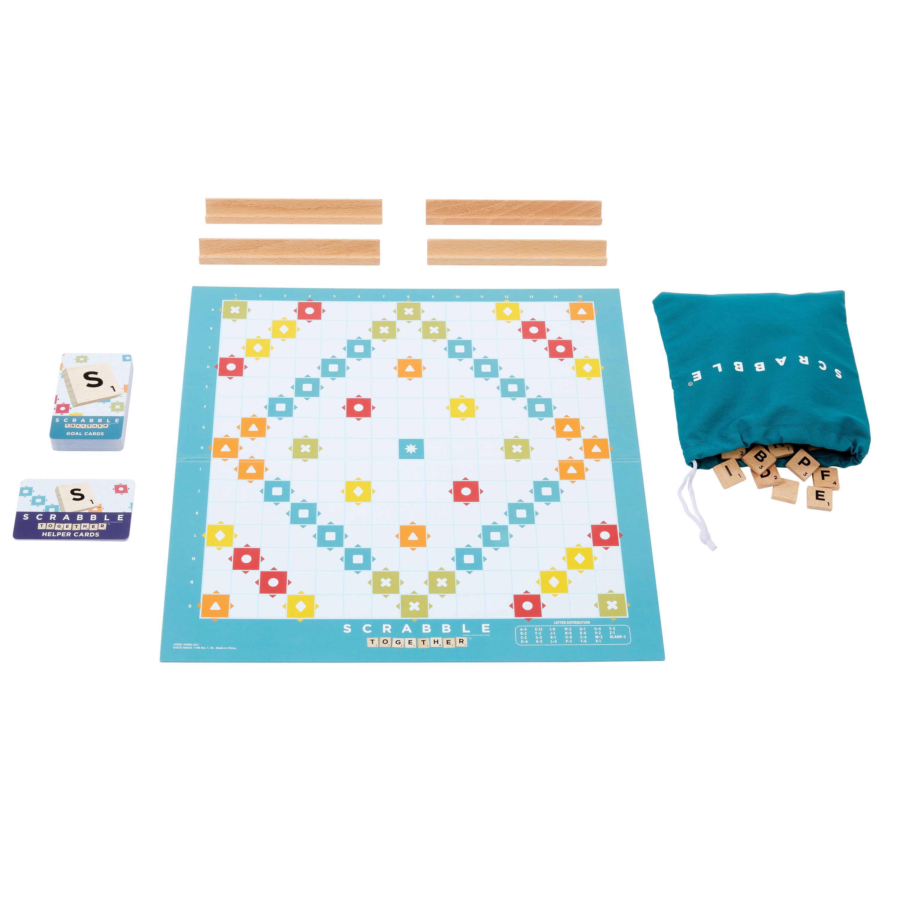 Scrabble De Madeira 2 Em 1 Mattel Games (Versao Portuguesa) Jlj59 ( Imagem 4 de 4 ) - Preview
