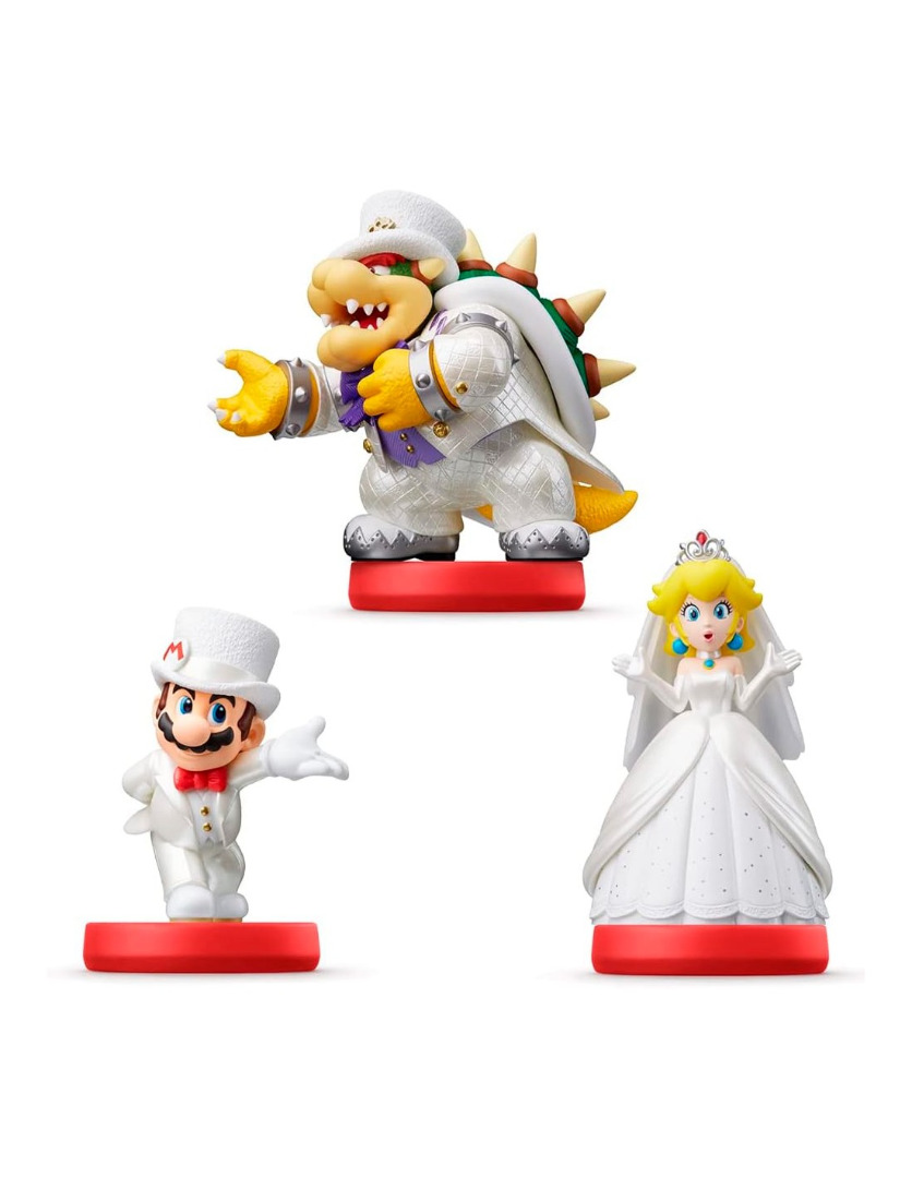Amiibo - Figura Amiibo Pack de 3: Mario, Peach, Bowser(Serie Super M) ( Imagem 2 de 2 ) - Preview