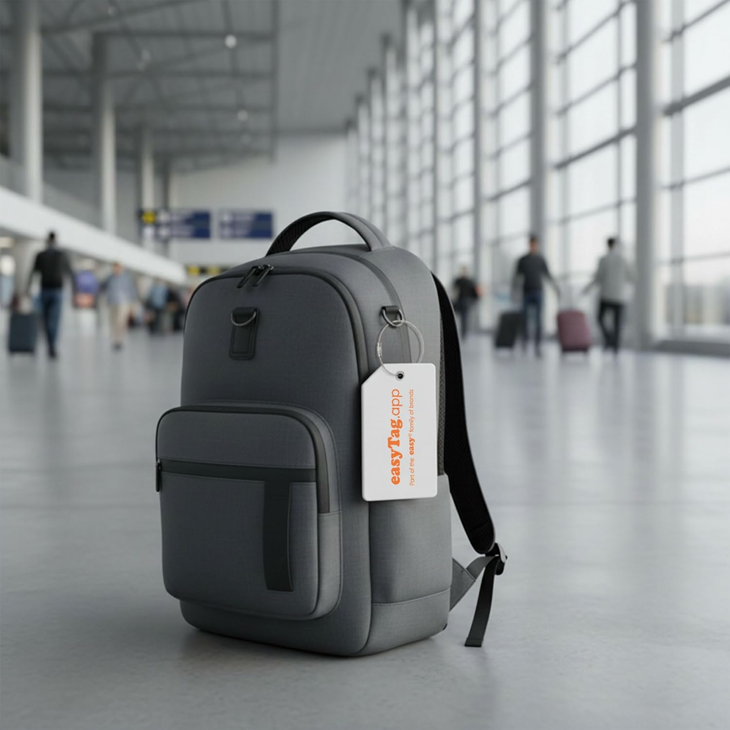 easyTag Porta-Cartões Rastreador Branco Com Compartimento Para Cabo, Acessório De Viagem Para Chaves, Bolsas E Bagagens. ( Imagem 2 de 4 ) - Preview