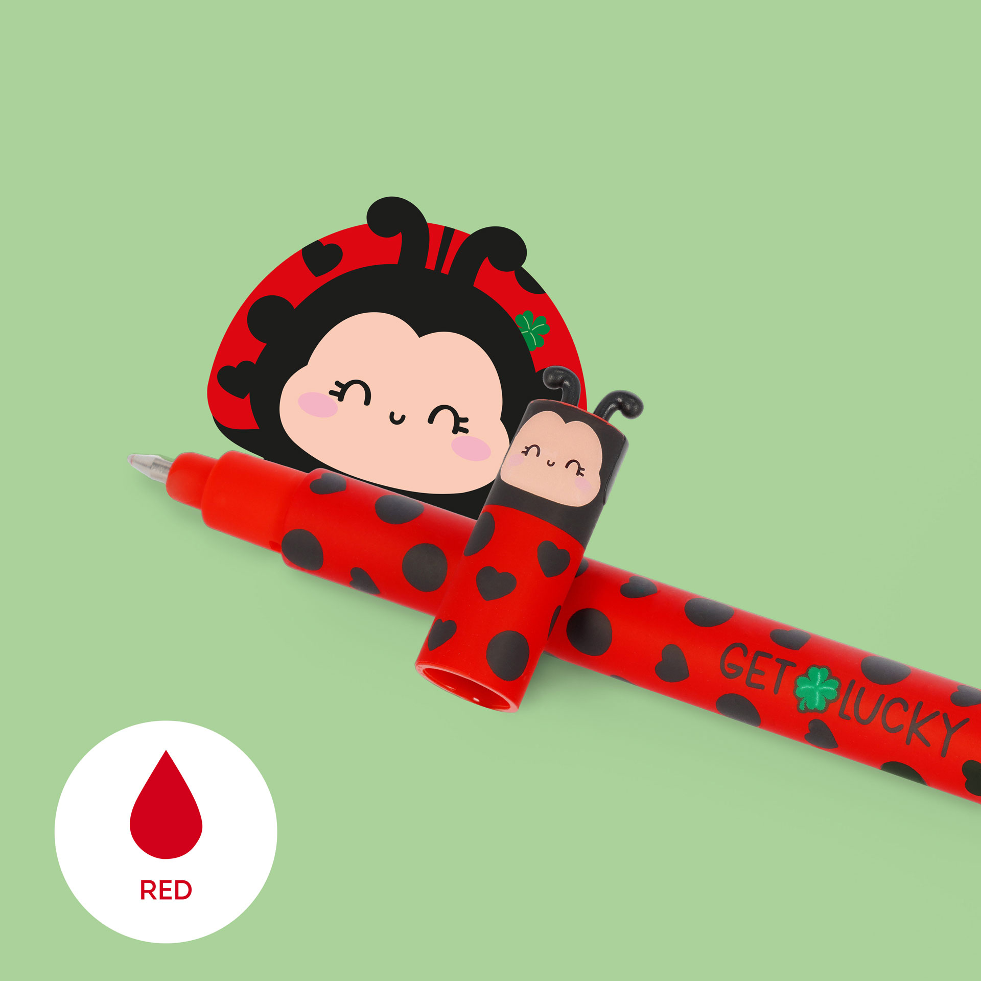 Erasable Gel Pen - Joaninha - Red Ink ( Imagem 2 de 3 ) - Preview
