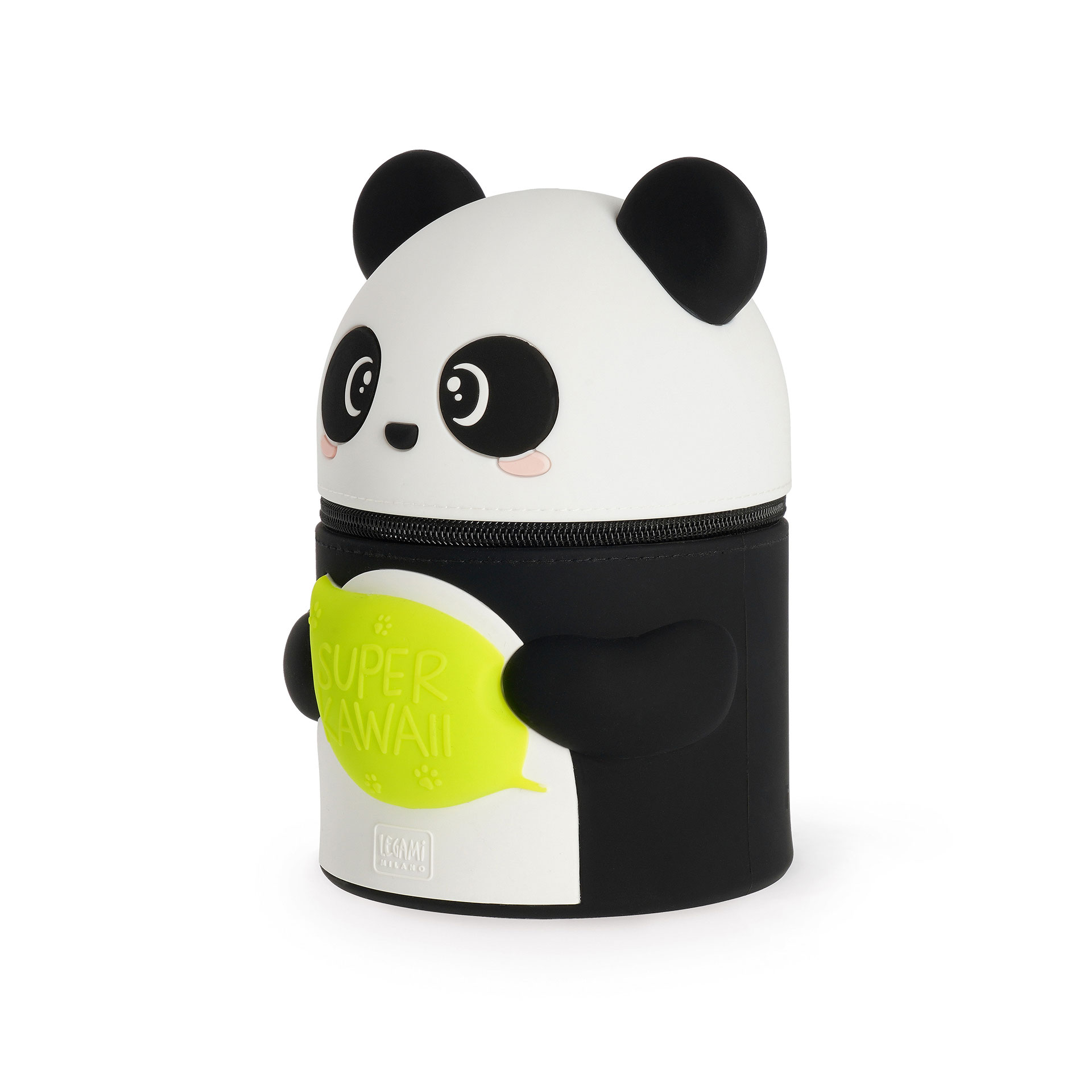 Super Kawaii - 2-In-1 Silicone Pencil Case - Panda ( Imagem 2 de 4 ) - Preview