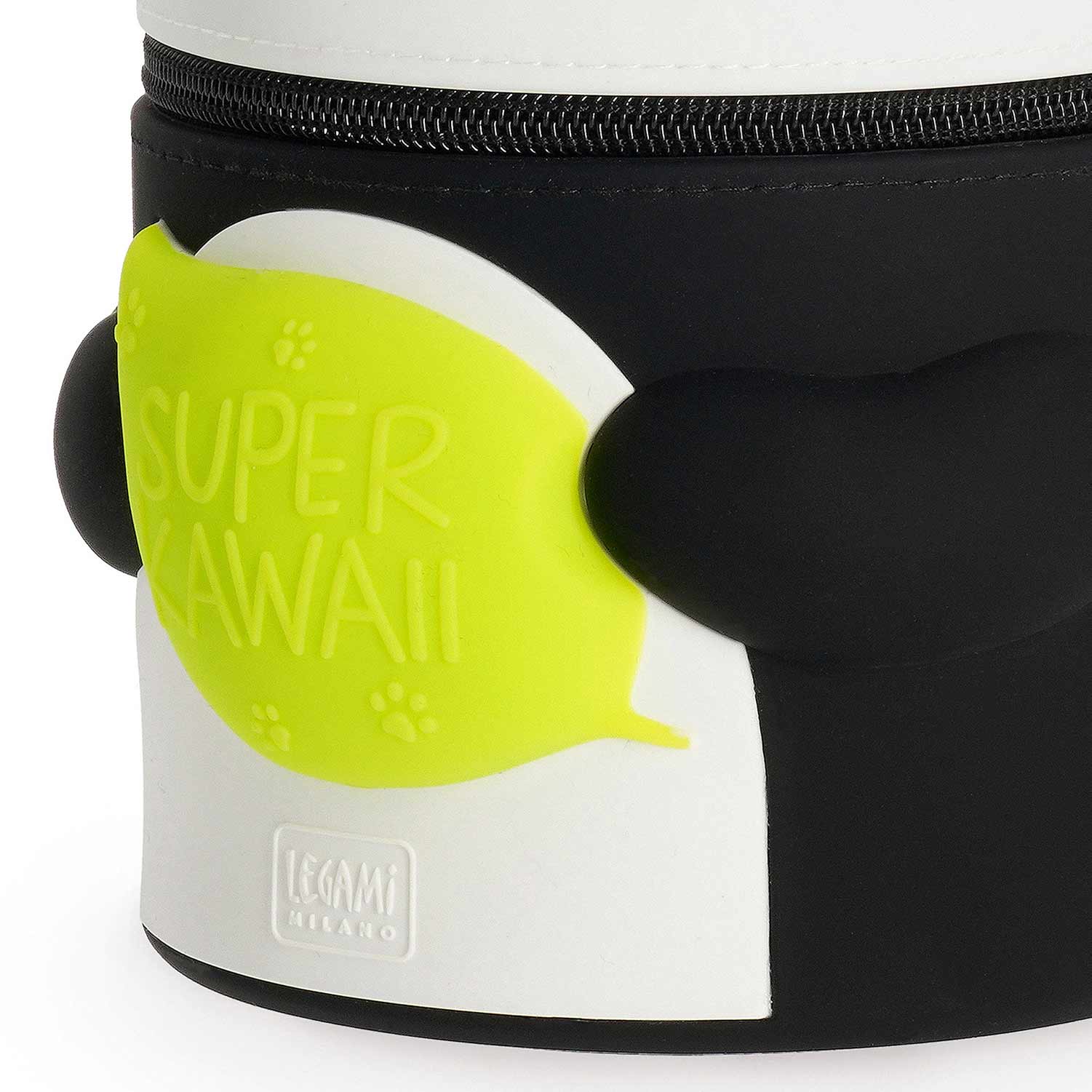 Super Kawaii - 2-In-1 Silicone Pencil Case - Panda ( Imagem 4 de 4 ) - Preview