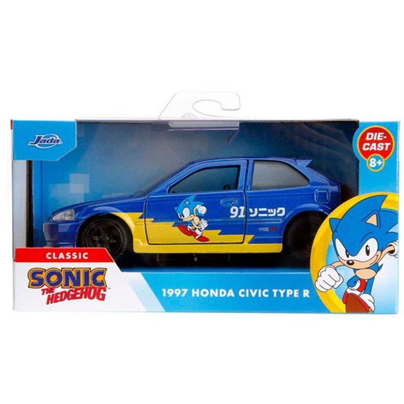 Jada Toys - Sonic 1997 Honda Civic Type-R 1:32 ( Imagem 2 de 2 ) - Preview