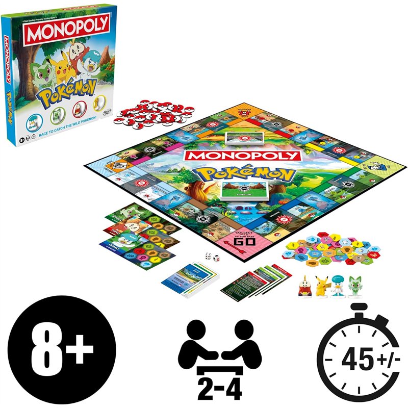 Jogo de Tabuleiro Monopoly: Pokémon Edition ( Imagem 2 de 4 ) - Preview