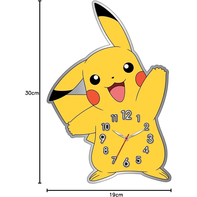 Relógio de Parede - Pikachu Silhouette ( Imagem 2 de 2 ) - Preview