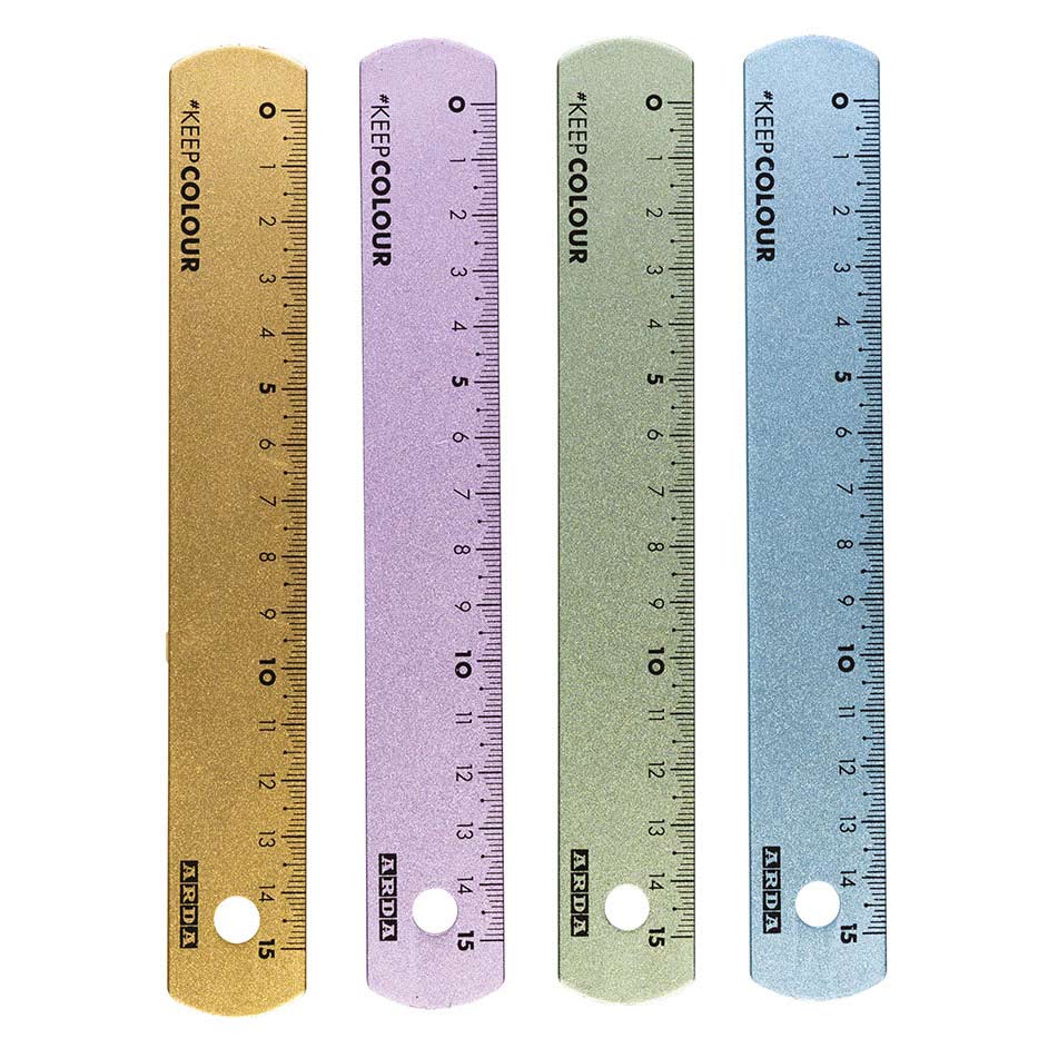 Régua De Alumínio Arda Keep Colour Frost 15Cm Sortido Blister 17815Col ( Imagem 2 de 2 ) - Preview