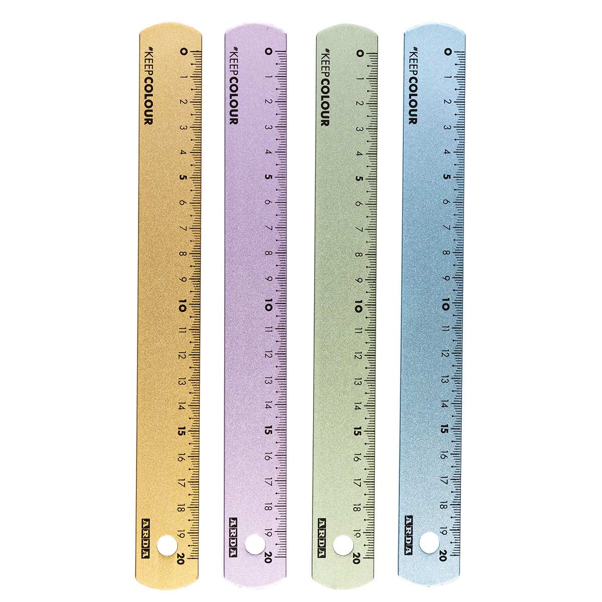 Régua De Alumínio Arda Keep Colour Frost 20Cm Sortido Blister 17820Col ( Imagem 2 de 2 ) - Preview