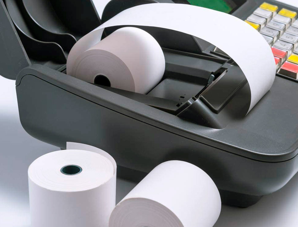 Rolo papel para impressora 37x70x11 mm 60 gr (10 unidades) ( Imagem 2 de 7 ) - Preview