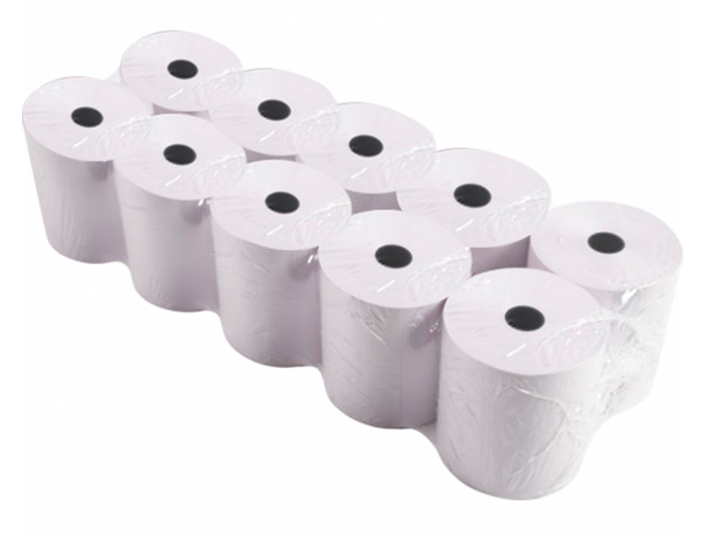 Rolo papel para impressora 75x65x11 mm 60 gr (10 unidades) ( Imagem 2 de 6 ) - Preview