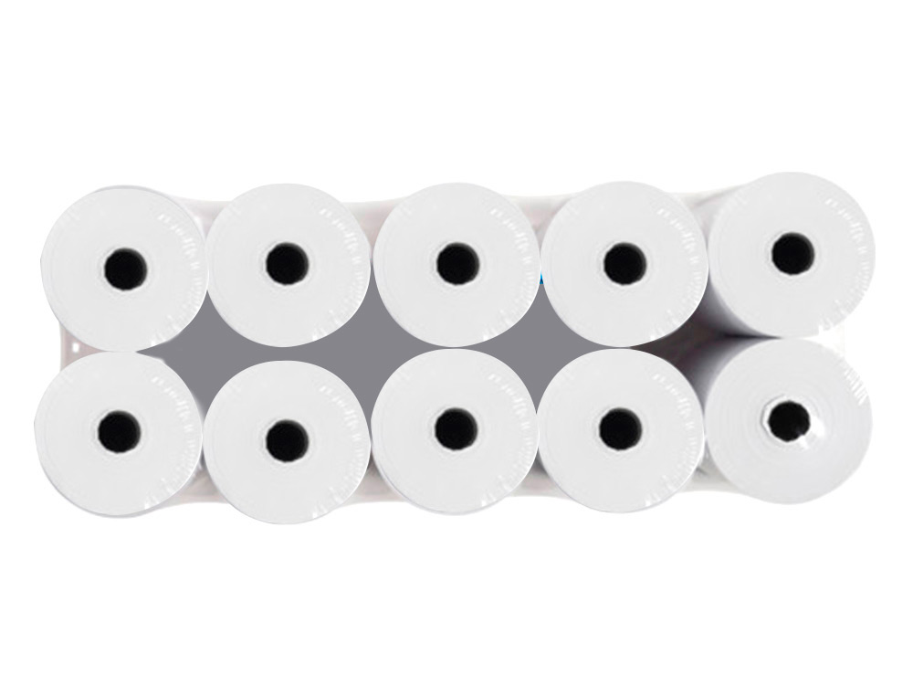 Rolo papel para impressora 58x65x11 mm 60 gr (10 unidades) ( Imagem 3 de 6 ) - Preview