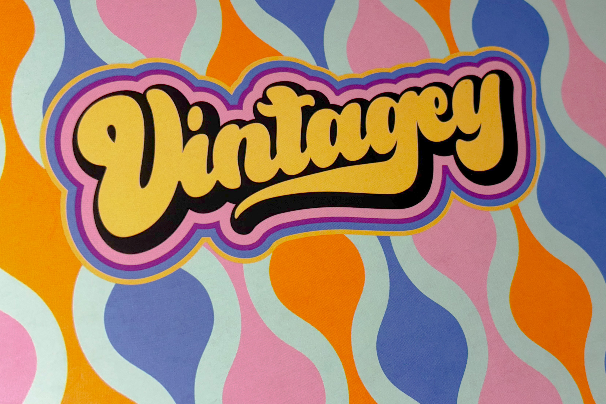 Caderno A4 Agrafado Pautado 48F/90G - Ancor Vintagey Waves ( Imagem 2 de 5 ) - Preview