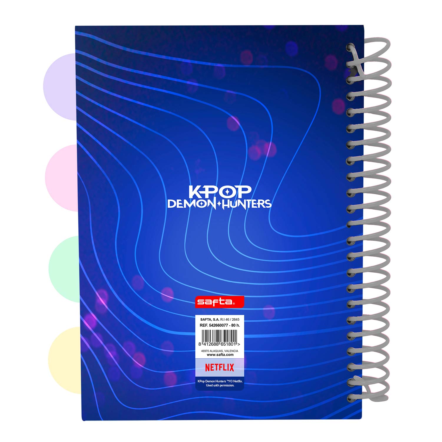 Caderno A5 Espiral Com Separadores K-Pop Demon Hunters Pautado 80Fl 542660077 ( Imagem 2 de 2 ) - Preview