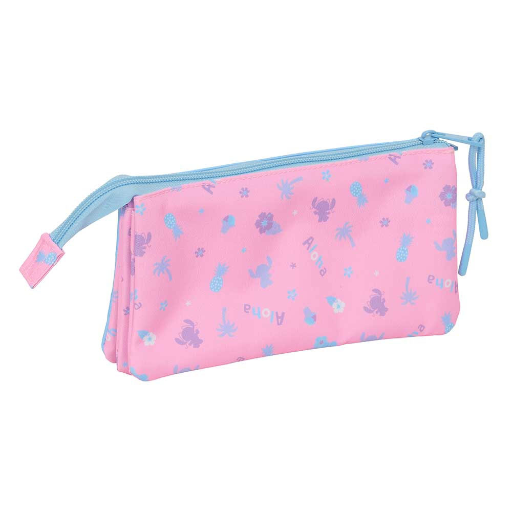 Estojo Triplo Disney Stitch Bright 812615744 ( Imagem 2 de 3 ) - Preview