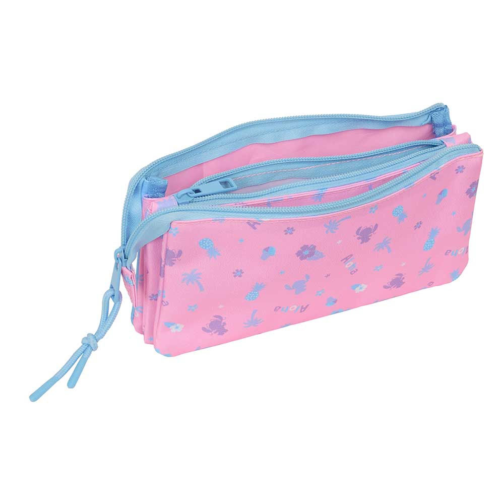 Estojo Triplo Disney Stitch Bright 812615744 ( Imagem 3 de 3 ) - Preview