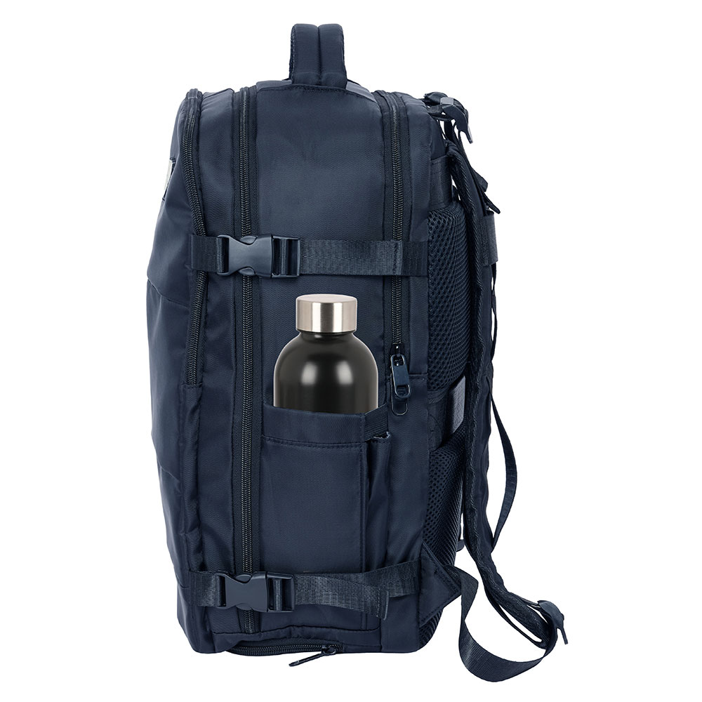 Mochila De Viagem Safta Azul Adaptável A Trolley 622514834 ( Imagem 4 de 4 ) - Preview