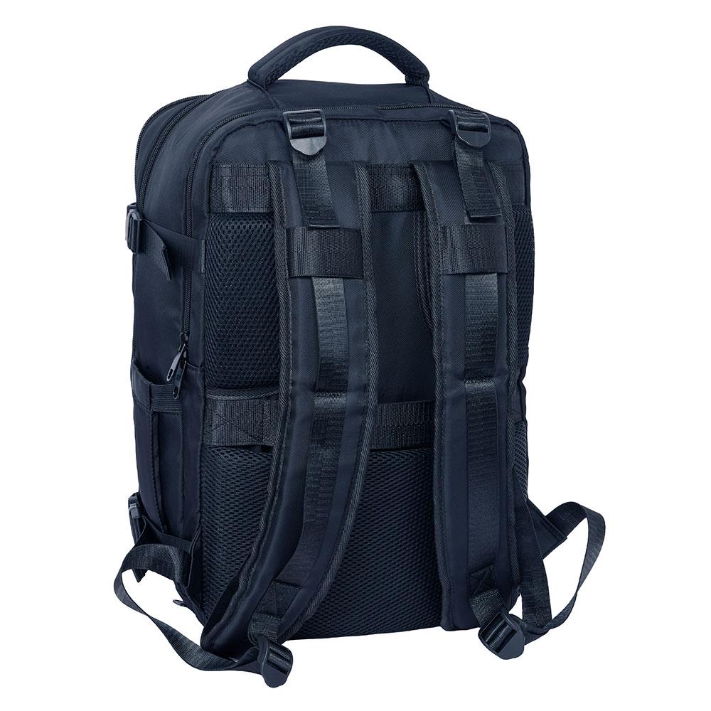 Mochila De Viagem Safta Azul Adaptável A Trolley 622514834 ( Imagem 2 de 4 ) - Preview
