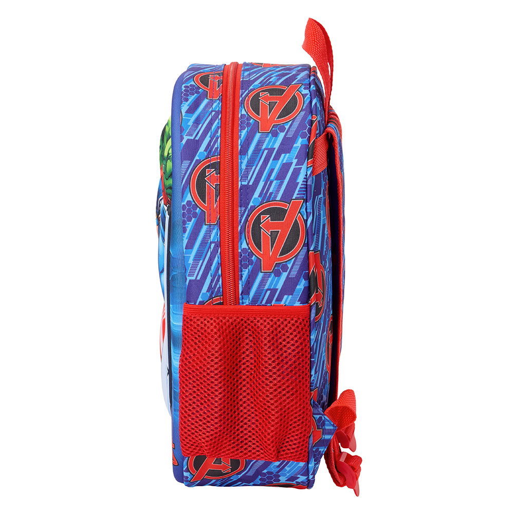Mochila Marvel Avengers 3D 33X27X10Cm 622567890 ( Imagem 3 de 3 ) - Preview