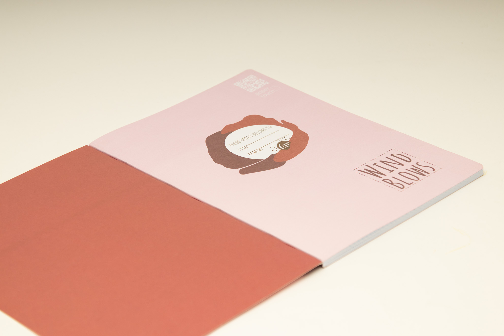 Caderno A4 Agrafado Pautado 48F/90G - B'Log Wind Flowers ( Imagem 3 de 7 ) - Preview