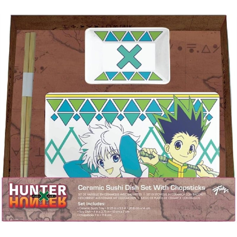 Conjunto de Sushi em Cerâmica - Hunter x Hunter: Gon & Killua ( Imagem 2 de 2 ) - Preview
