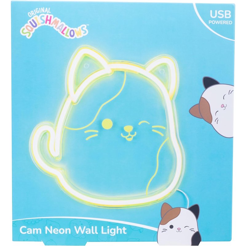 Squishmallows Cam the Cat Neon Wall Light ( Imagem 3 de 3 ) - Preview