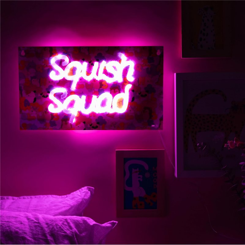 Squishmallows Squish Squad Neon Wall Light ( Imagem 2 de 3 ) - Preview