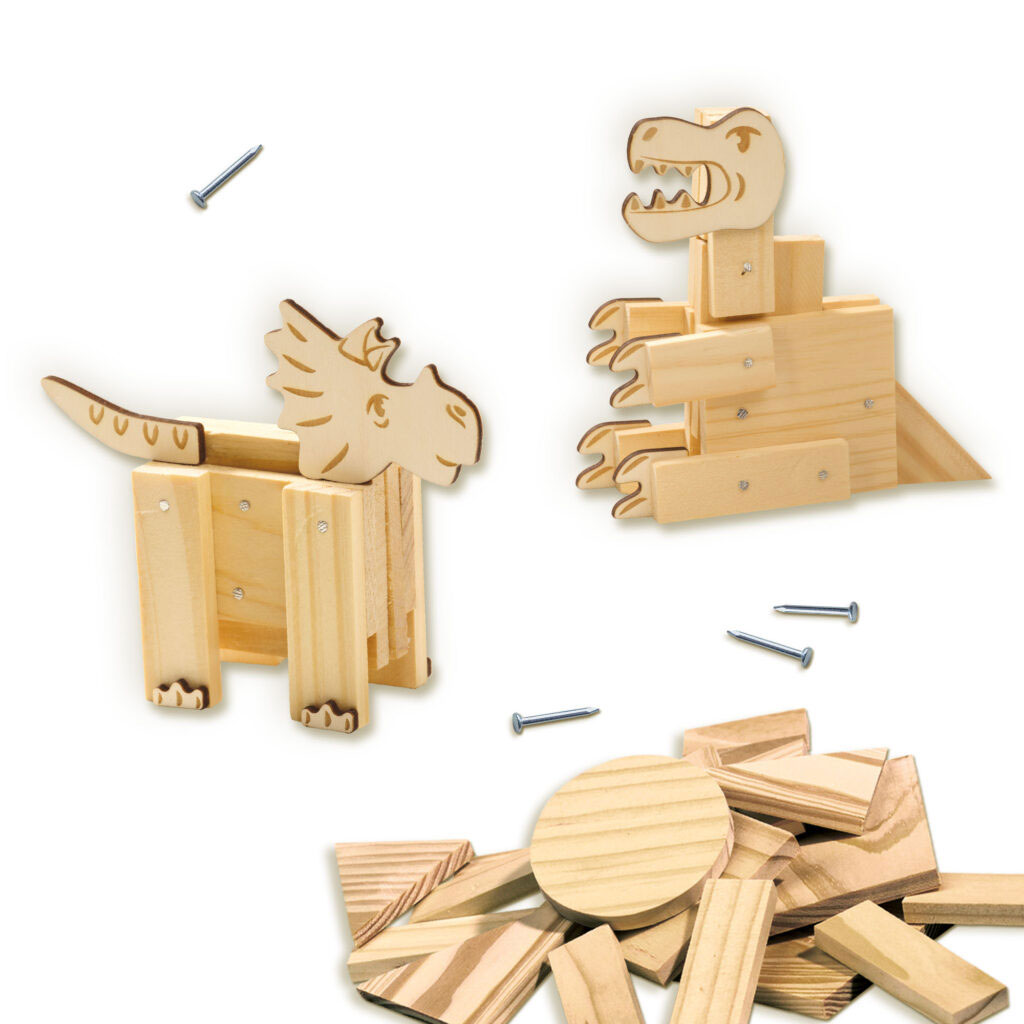 Kit De Marcenaria - Dinossauros Ses Creative Hobby 00942 ( Imagem 3 de 4 ) - Preview