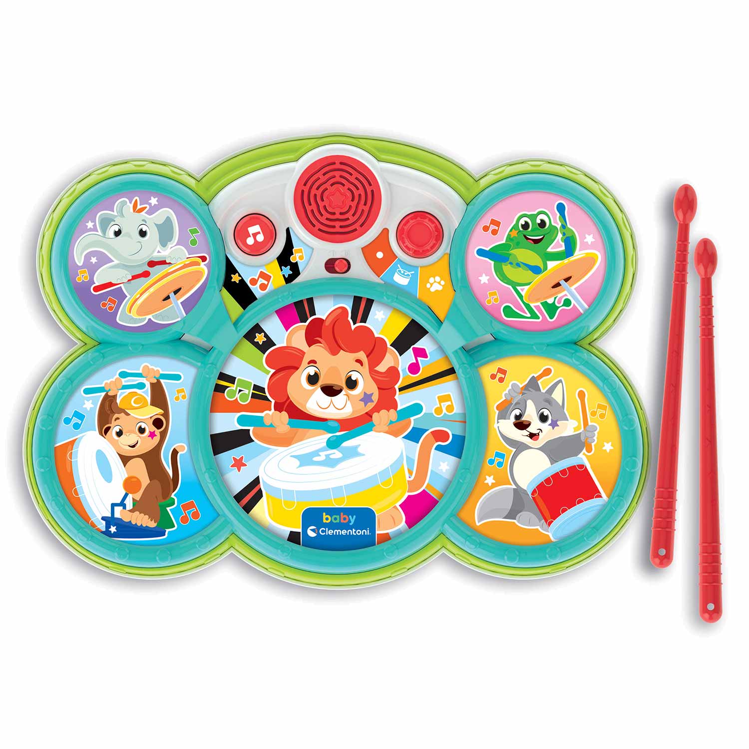 Bateria Dos Animais Clementoni Baby 17598 ( Imagem 2 de 4 ) - Preview