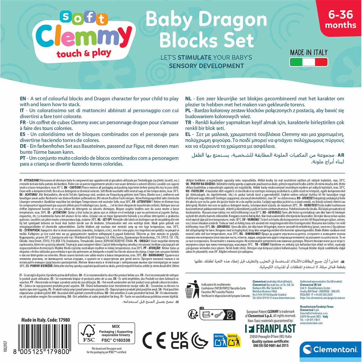 Blocos Clementoni Soft Clemmy Dragao 10 Un 17980 ( Imagem 4 de 4 ) - Preview