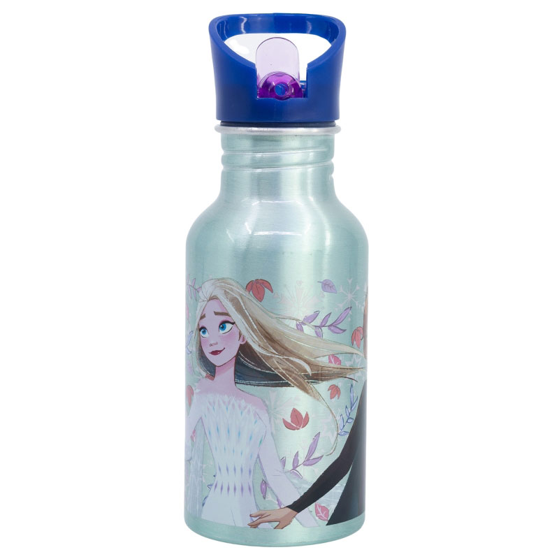 Garrafa Nevada De Alumínio Com Bico Disney Frozen Snowy Tale 545Ml 81025 ( Imagem 3 de 4 ) - Preview