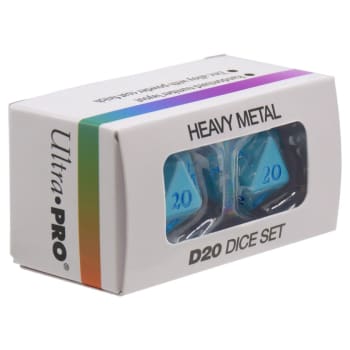 UP - Vivid Heavy Metal Dice: Light Blue ( Imagem 2 de 2 ) - Preview
