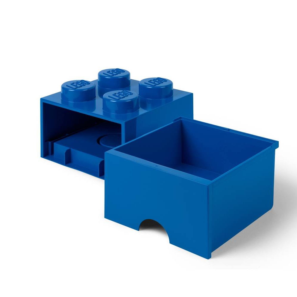 LEGO® Gaveta de Arrumação 2x2 | Azul | 250x250x180 mm | Empilhável ( Imagem 2 de 5 ) - Preview