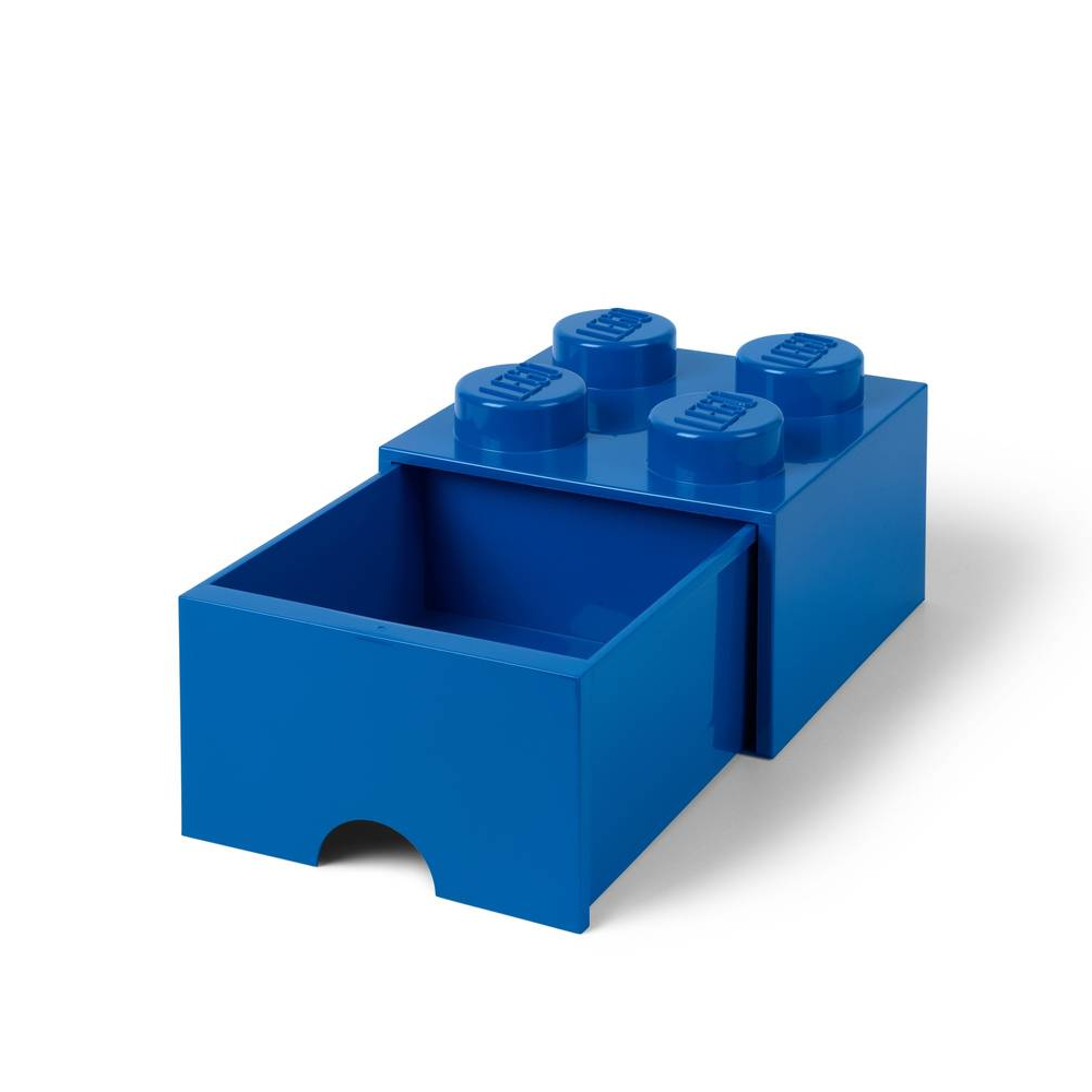 LEGO® Gaveta de Arrumação 2x2 | Azul | 250x250x180 mm | Empilhável ( Imagem 3 de 5 ) - Preview