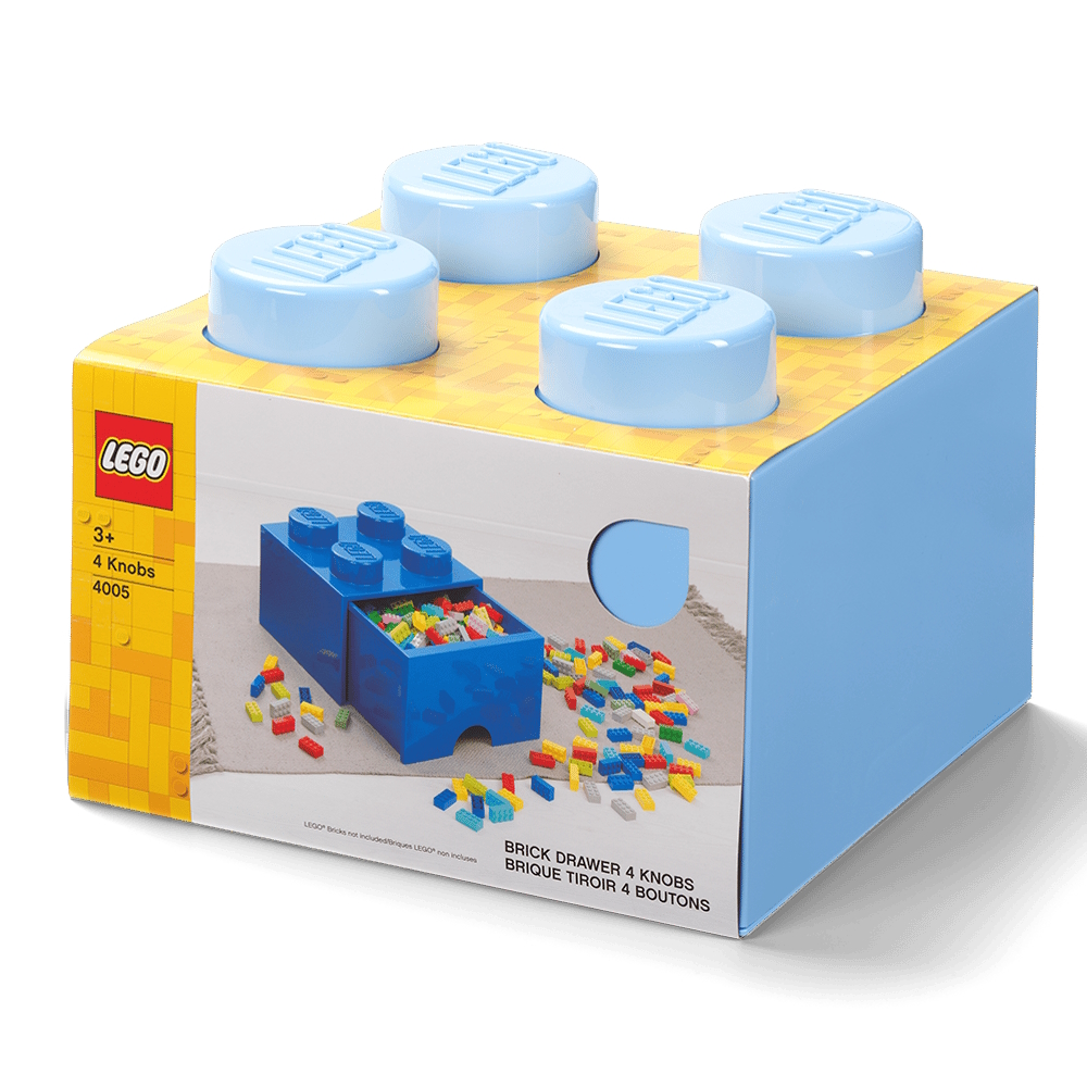 LEGO® 2x2 Storage Drawer | Light Blue | 250x250x180 mm | Stackable ( Imagem 2 de 5 ) - Preview