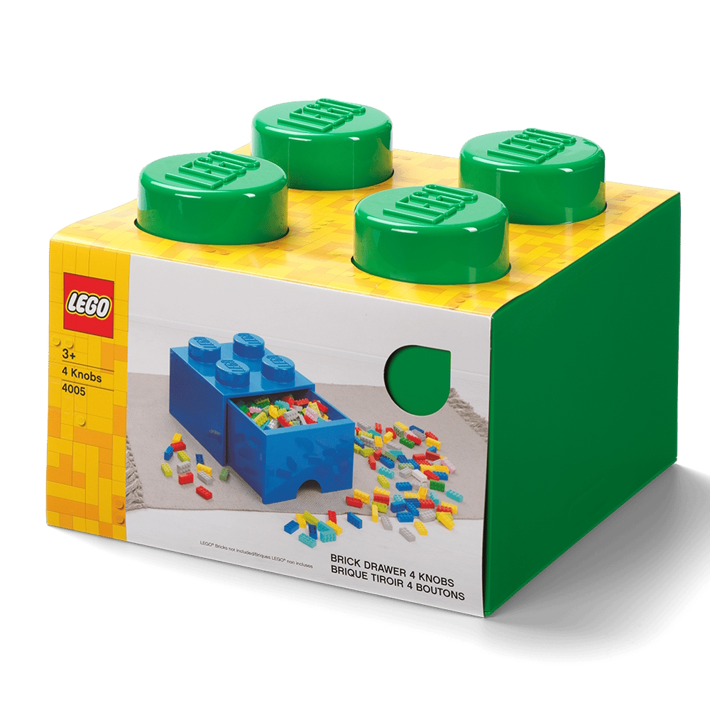 LEGO® 2x2 Storage Drawer | Green | 250x250x180 mm | Stackable ( Imagem 2 de 5 ) - Preview