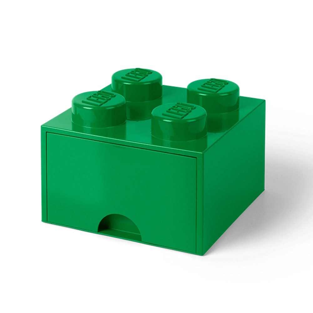LEGO® 2x2 Storage Drawer | Green | 250x250x180 mm | Stackable ( Imagem 3 de 5 ) - Preview