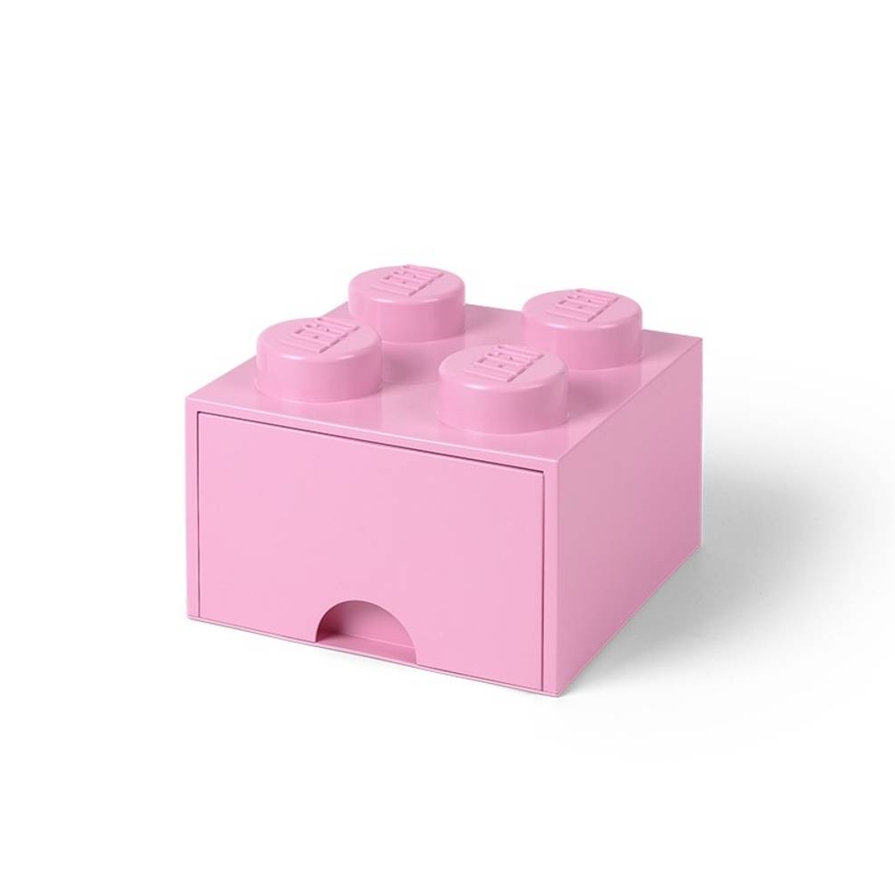 LEGO® Gaveta de Arrumação 2x2 | Rosa | 250x250x180 mm | Empilhável ( Imagem 2 de 5 ) - Preview