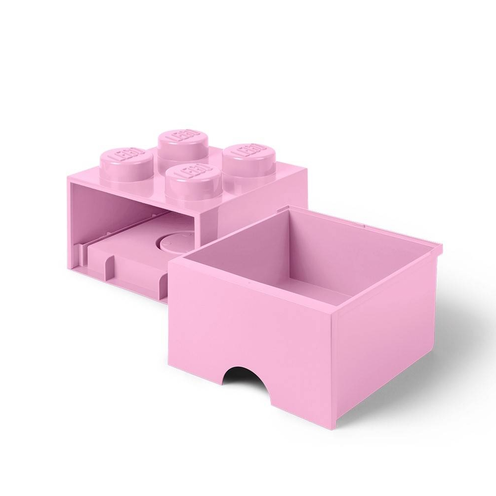 LEGO® Gaveta de Arrumação 2x2 | Rosa | 250x250x180 mm | Empilhável ( Imagem 3 de 5 ) - Preview