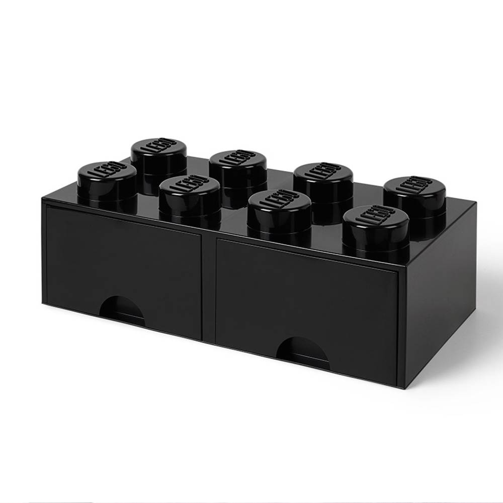 LEGO® 2x4 Storage Drawer | Black | 500x250x180 mm | Stackable ( Imagem 2 de 5 ) - Preview