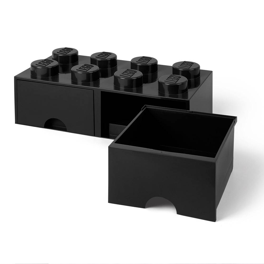 LEGO® 2x4 Storage Drawer | Black | 500x250x180 mm | Stackable ( Imagem 4 de 5 ) - Preview