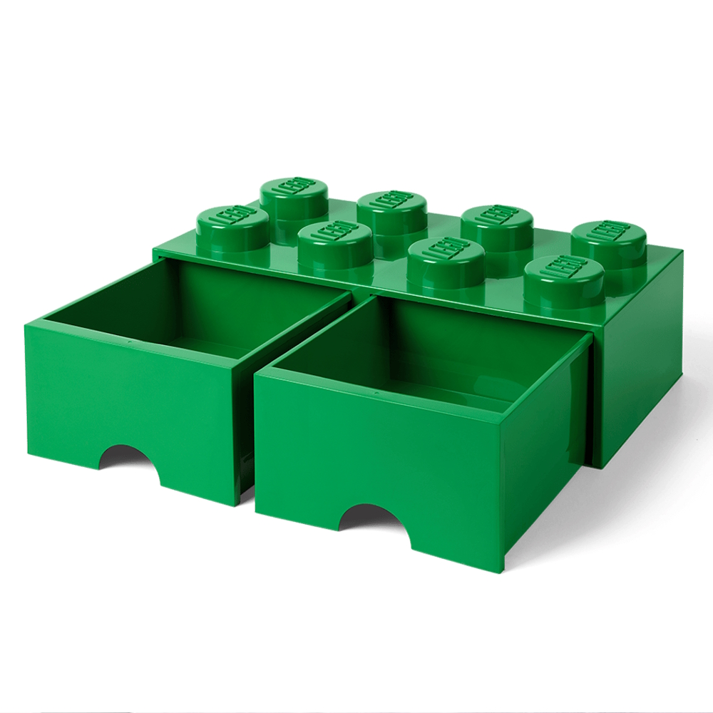 LEGO® 2x4 Storage Drawer | Green | 500x250x180 mm | Stackable ( Imagem 3 de 5 ) - Preview