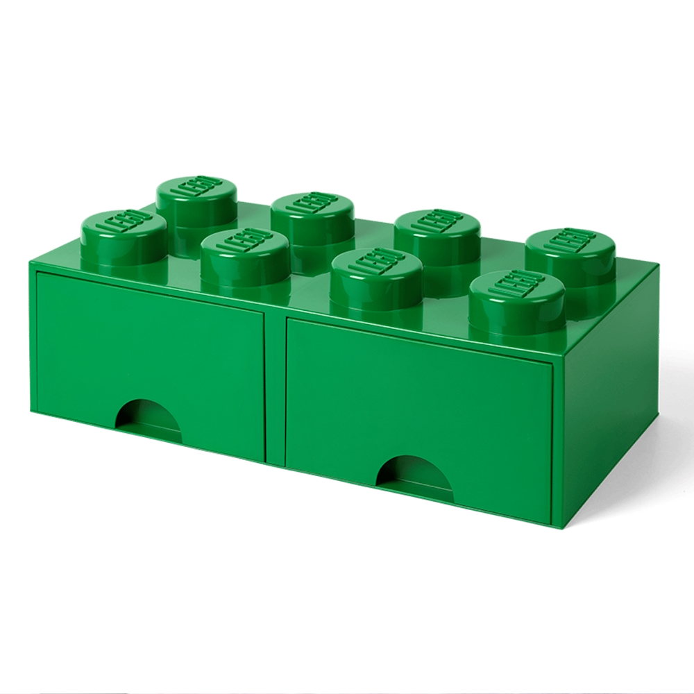 LEGO® 2x4 Storage Drawer | Green | 500x250x180 mm | Stackable ( Imagem 5 de 5 ) - Preview