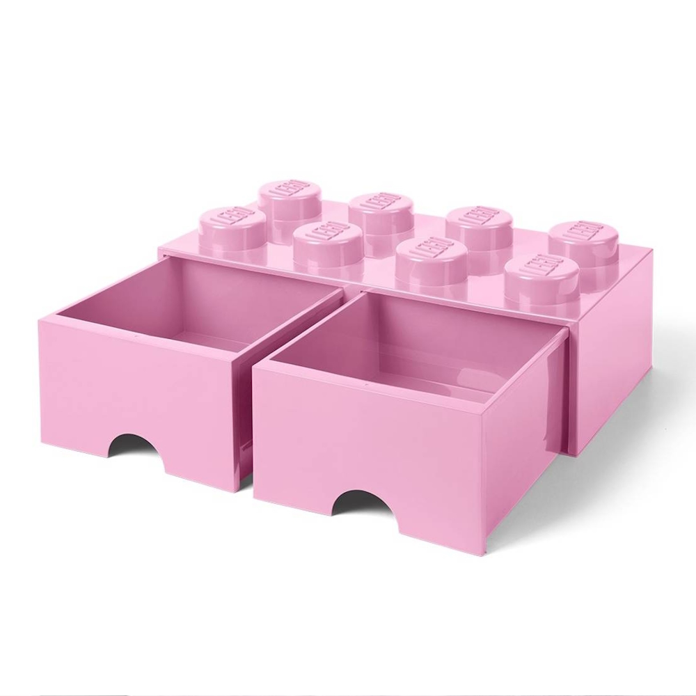 LEGO® 2x4 Storage Drawer | Pink | 500x250x180 mm | Stackable ( Imagem 2 de 5 ) - Preview