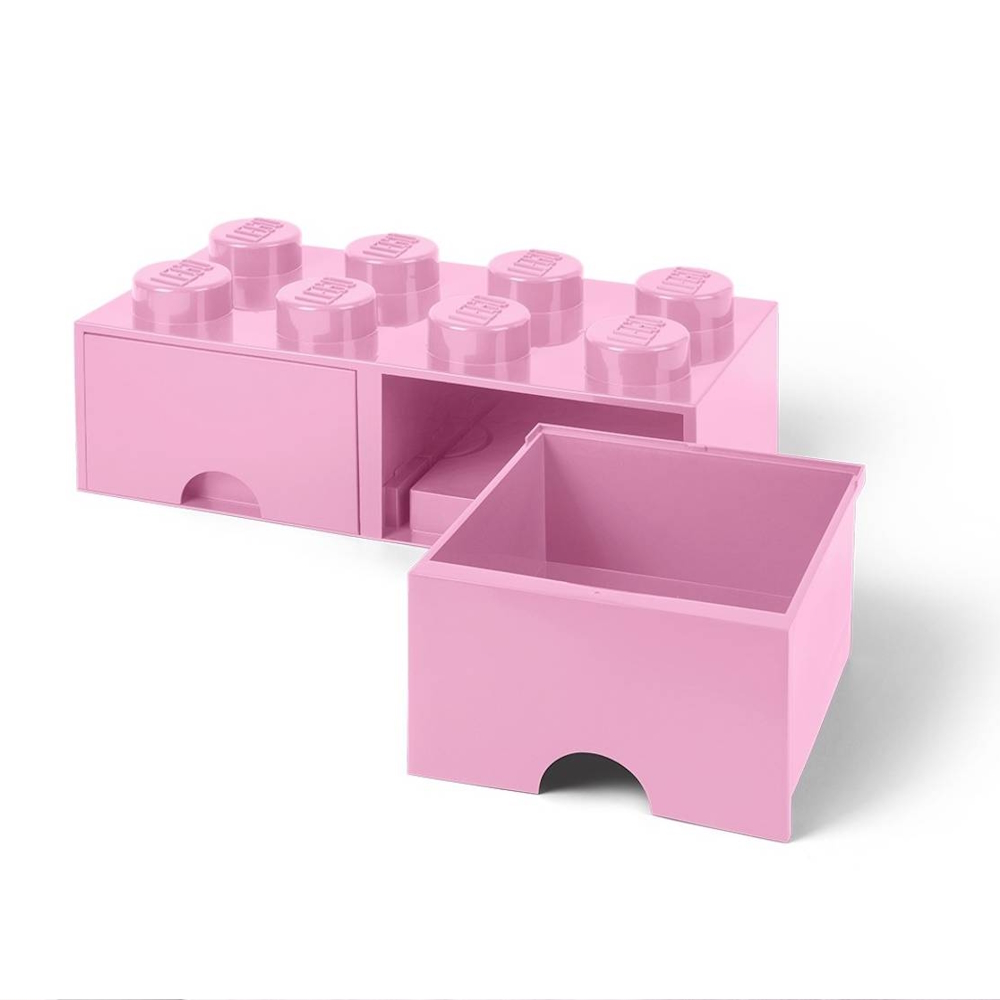 LEGO® 2x4 Storage Drawer | Pink | 500x250x180 mm | Stackable ( Imagem 4 de 5 ) - Preview