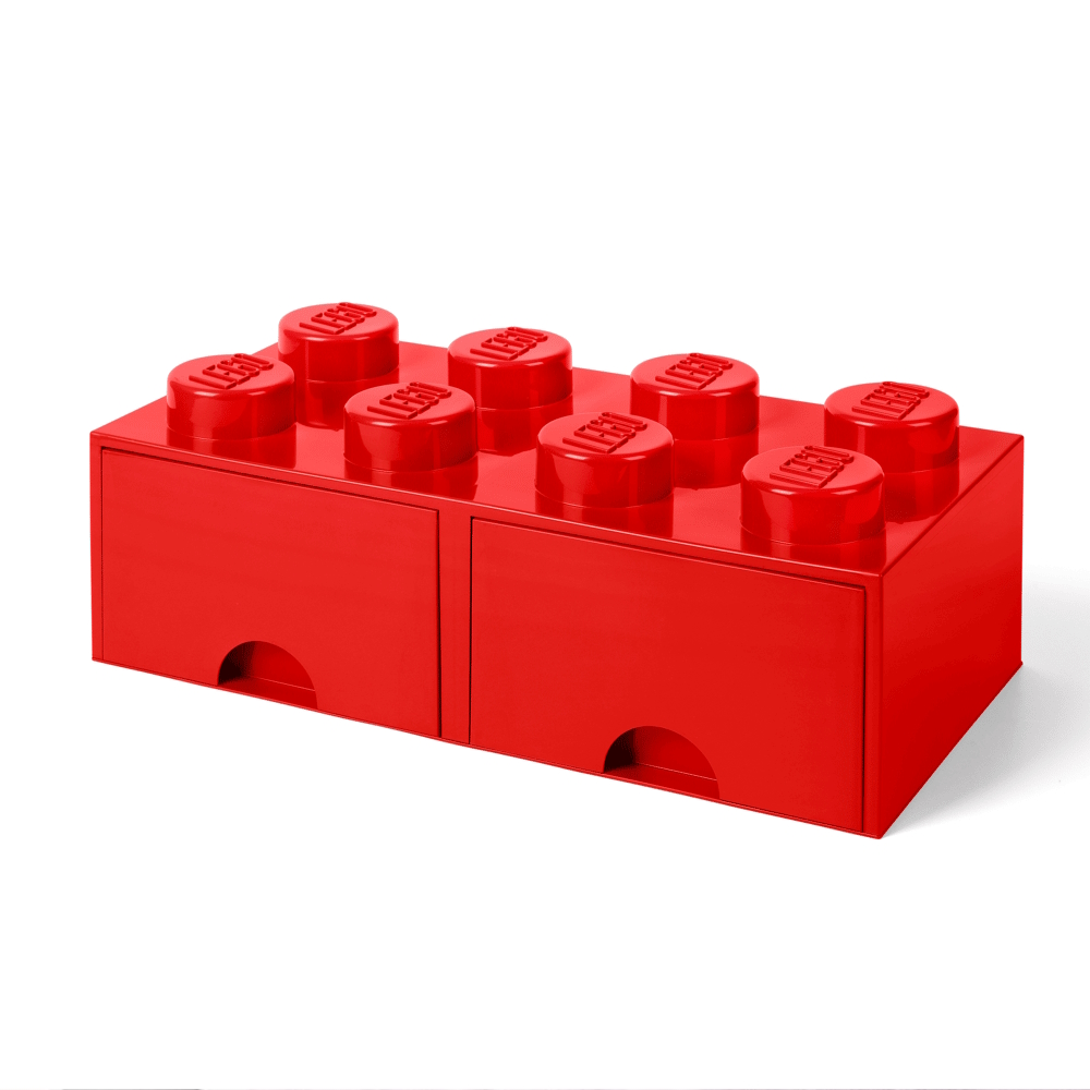 LEGO® Gaveta de Arrumação 2x4 | Vermelho | 500x250x180 mm | Empilhável ( Imagem 4 de 5 ) - Preview