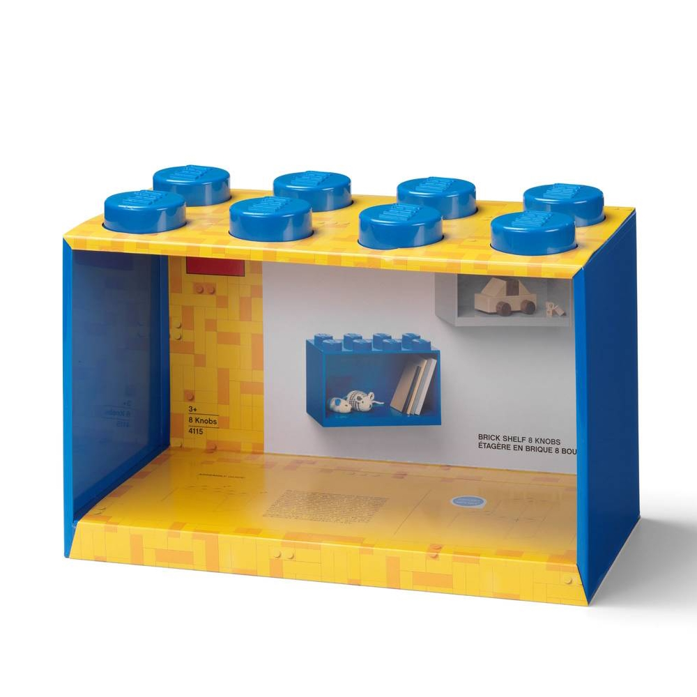 LEGO® Wall Shelf | 8 studs | Blue | 318x159x211 mm ( Imagem 2 de 3 ) - Preview
