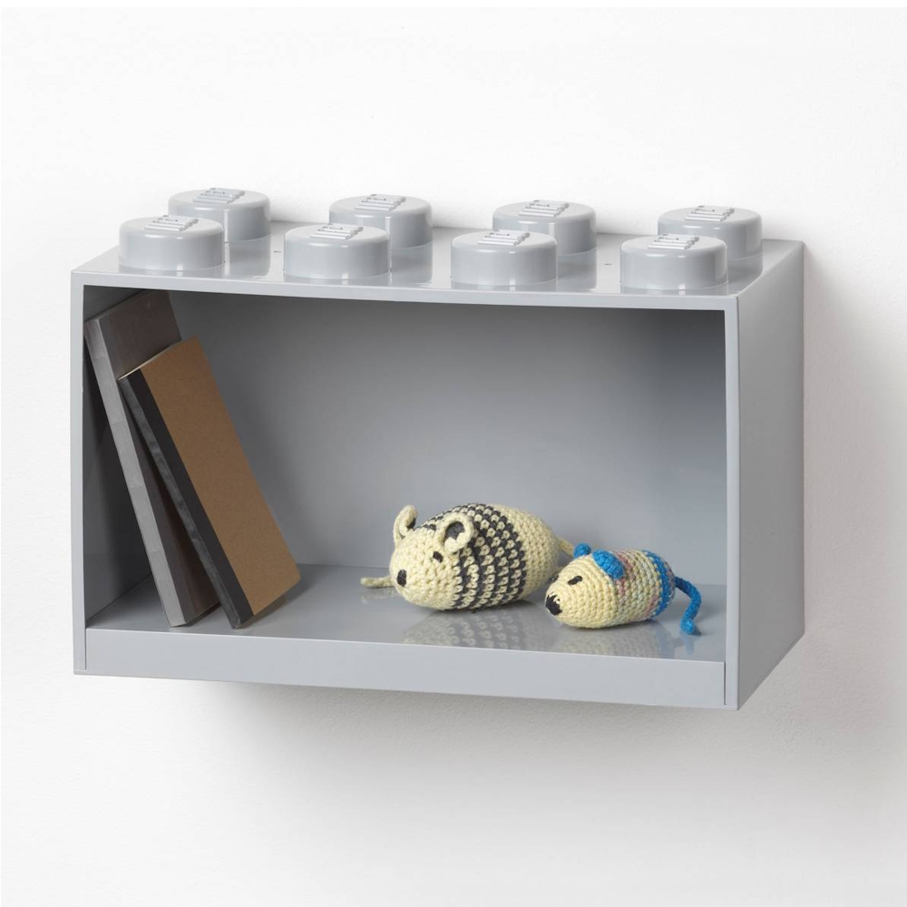 LEGO® Wall Shelf | 8 studs | Gray | 318x159x211 mm ( Imagem 3 de 3 ) - Preview